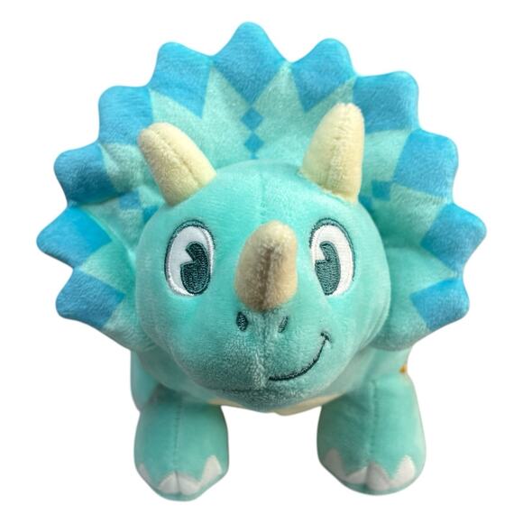 Disney Parks Animal Kingdom Dinoland Blue Triceratops Plush Small 11” Dinosaur - Picture 3 of 16